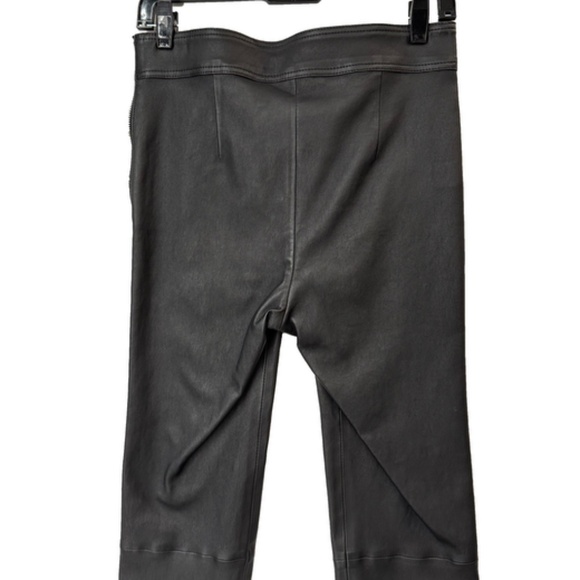 NWT $995 Helmut Lang Black Onyx Leather Skinny Legging Stretch Zip Pants sz 4 - Picture 3 of 16